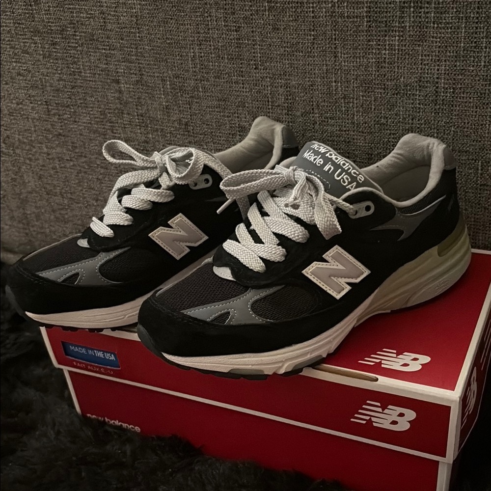 Black and Gray New Balance Sneakers
